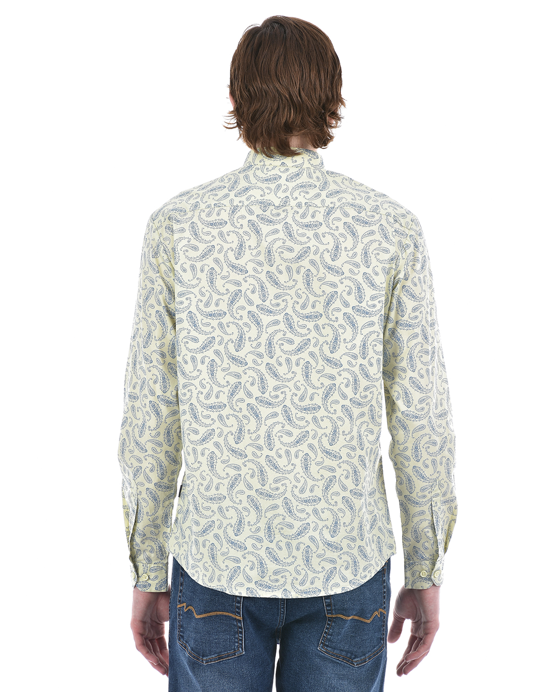 Numero Uno Men Paisley Cream Shirt